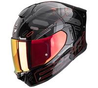 Scorpion EXO-530 Air Fond Helm, metallicschwarz-rot Größe: S