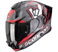 Scorpion EXO-530 Air ROK Helm, grau-schwarz-rot Größe: L