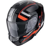 Scorpion EXO-930 Evo Ardens Klapphelm, schwarz/silber/rot, Größe XXL (62/63)