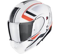 Scorpion EXO-930 Evo Ardens Klapphelm, weiß matt/schwarz/rot, Größe XS (54/55)