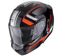 Scorpion EXO-930 Evo Ardens Klapphelm, schwarz/silber/rot, Größe XL (60/61)
