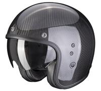 Scorpion Exo Belfast Carbon Evo schwarz leichter Jethelm mit Sonnenblende / Visier XS