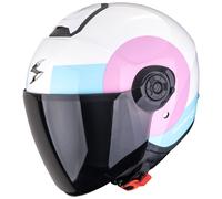 Scorpion EXO-City II Sheer Jethelm, weiß-rosa-hellblau Größe: S