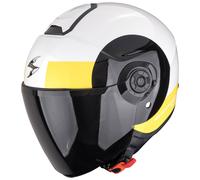 Scorpion EXO-City II Sheer Jethelm, weiß-schwarz-gelb Größe: XXL