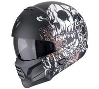 Scorpion EXO-Combat II Genesis Helm, schwarz-weiß-gold matt Größe: L