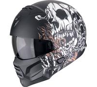 Scorpion EXO Combat II Genesis Schwarz Weiß Orange Jethelm