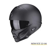 Scorpion Exo-Combat II Jethelm Solid Mattschwarz (ECE 22-06) XS