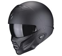 Scorpion, Exo-Combat Ii, Offene Und Modulare Helme Für Motorräder, Mattschwarz, L, Unisex-Adult