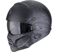 Helm Scorpion Exo Combat II Spiderweb Mattschwarz-Silber, L L mattschwarz-silber