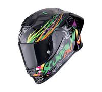 Scorpion Exo-R1 Evo II Air Integralhelm Savage Schwarz / Grün / Orange (ECE 22-06) L
