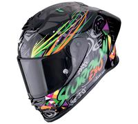 Scorpion Exo-R1 Evo II Air Integralhelm Savage Schwarz / Grün / Orange (ECE 22-06) L
