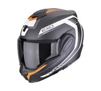 Scorpion EXO-TECH EVO CARBON Cosy Helm (Schwarzmatt/Orange) Gr: M (57)