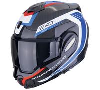 Scorpion Exo Tech Carbon Cosy Schwarz-Blau-Rot Gr. M Motorradhelm Klapphelm