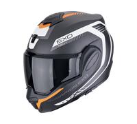 Scorpion EXO-Tech Evo Carbon Cosy Schwarz Orange Klapphelm