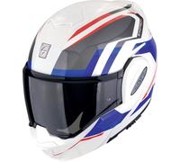 Scorpion EXO Tech Evo Furio Helm, weiß/rot/blau, Größe XL (60/61)