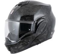 Scorpion EXO-TECH EVO ONYX CARBON Solid Klapphelm für Motorräder, schwarz XS