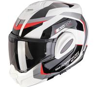 Scorpion Exo-Tech Evo Pro Acuti Klapphelm, schwarz-weiss-rot, Größe 2XL für Männer