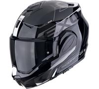 Scorpion EXO Tech Evo Traveller Helm, schwarz-weiss, Größe S für Männer