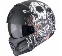 Scorpion Exo Combat II Genesis Mattschwarz-Weiss-Gold Gr. M Motorradhelm