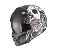 Scorpion Exo Combat II Genesis Mattschwarz-Weiss-Gold Gr. M Motorradhelm