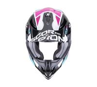 Scorpion VX-16 EVO Air Analog Crosshelm (Schwarz/Blau/Pink)