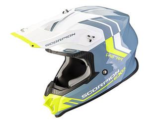 Scorpion VX-16 EVO Air Fusion Crosshelm (Blau/Neongelb)