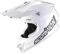 Scorpion VX-16 Evo Air Solid White-White Crosshelm Größe XS