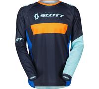 Scott 350 Race Evo 2023 Kinder Motocross Jersey, blau-orange, Größe L