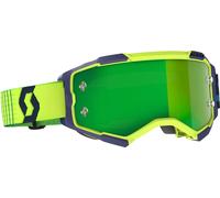 Scott Goggle Fury blau / gelb / green chrome works