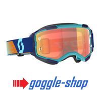 Scott Fury rot/blaue Motocross Brille, blau-rot