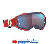 Scott Fury rot/blaue Motocross Brille, blau-rot