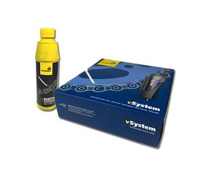 Scottoiler - vSystem, Scottoiler Kit: vSystem inkl. 250ml blaues Traditional Öl