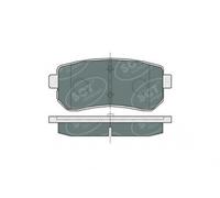 SCT Bremsbeläge SP380PR Bremsklötze Bremsbelagsatz Hyundai Kia Bremsen hinten