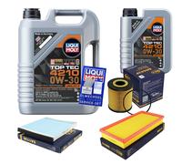 SCT Inspektionspaket 6 L Liqui Moly Top Tec 4210 0W-30 für Volvo V40 Kombi 1.8