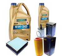 SCT Inspektionspaket 6L RAVENOL SMP 5W-30 für Audi A2 1.4 TDI 1.2