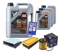 SCT Inspektionspaket 8 L Liqui Moly Top Tec 4210 0W-30 für Volvo V40 Kombi 1.8