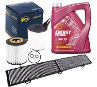 SCT Inspektionspaket + MANNOL ENERGY PREMIUM 5w30 Öl, 5L