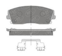 SCT - MANNOL Bremsbelagsatz, Scheibenbremse sp465pr Vorderachse für Chrysler DODGE