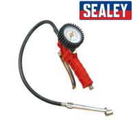 Sealey Werkstatt Reifen Aufpumpen - Doppel Druck Auf Ventil Stecker,Rot Komposit