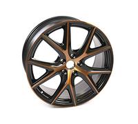 Seat 575601025ANXEB Aluminiumfelge 19 Zoll Tuning Leichtmetallfelge Sport Felge Schwarz/Kupfer Cupra R Design, Mittel