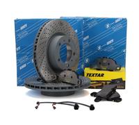 SEBRO Bremsscheiben + TEXTAR Beläge für PORSCHE 718 BOXSTER CAYMAN 982 2.0 vorne