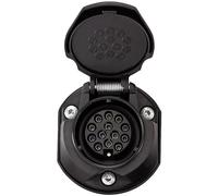 SecoRüt 30135 Anhänger-Steckdose [Steckdose 13polig - Stecker 13polig] ABS Kunststoff