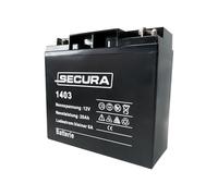 SECURA 1x Gel-Batterie 12V 20Ah kompatibel mit AL-KO Rasenmäher, u.a. T14-102 | 16-102 | T13-85 HD (Original-Nr. 451000, 512073)