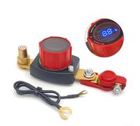 Secure Fit 12-24V Batterietrennschalter mit Voltmeter für kleine Kopfbatterien A und B Post Terminal Optionen (B)