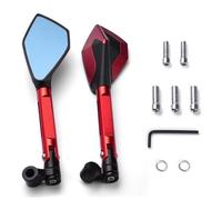 Seitenansicht Motorrad Bläuliche Rückseitenspiegel Rückspiegel Für Yamaha Tricity 125 155 300 Zubehör(Rosso)