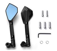 Seitenansicht Motorrad Bläuliche Rückseitenspiegel Rückspiegel Für Yamaha Tricity 125 155 300 Zubehör(Nero)