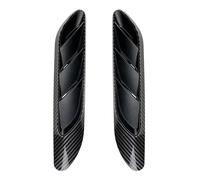 Seitenflügeldekoration fürs Auto Passend für Mercedes E-Klasse W214 S214 2024-2025, Kohlefaser-Auto-Kotflügel vorne, Luftauslass, dekorativer Aufkleber(Carbon Fiber)