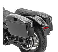Seitenkoffer für Chopper, Cruiser und Custombikes Dallas je 20 Liter schwarz