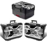Seitenkoffer und Topcase Aufkleber für BMW R 1200 GS Vario 2. Modell ADV Adventure Triple Motorrad Schwarz