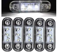 Seitenmarkierungsleuchten, 10 Stück 3LED Auto-Markierungsleuchten Autoseiten-Kontrollleuchten 12V 24V Vordere Seitenleuchte Positionsleuchten für LKW-LKW (Weiß)